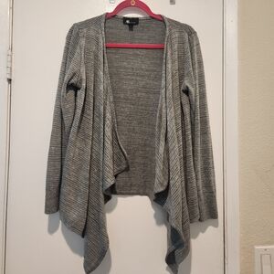 Heather Gray Draped Cardigan